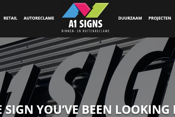 Binnen- en buitenreclame voor alle sectoren