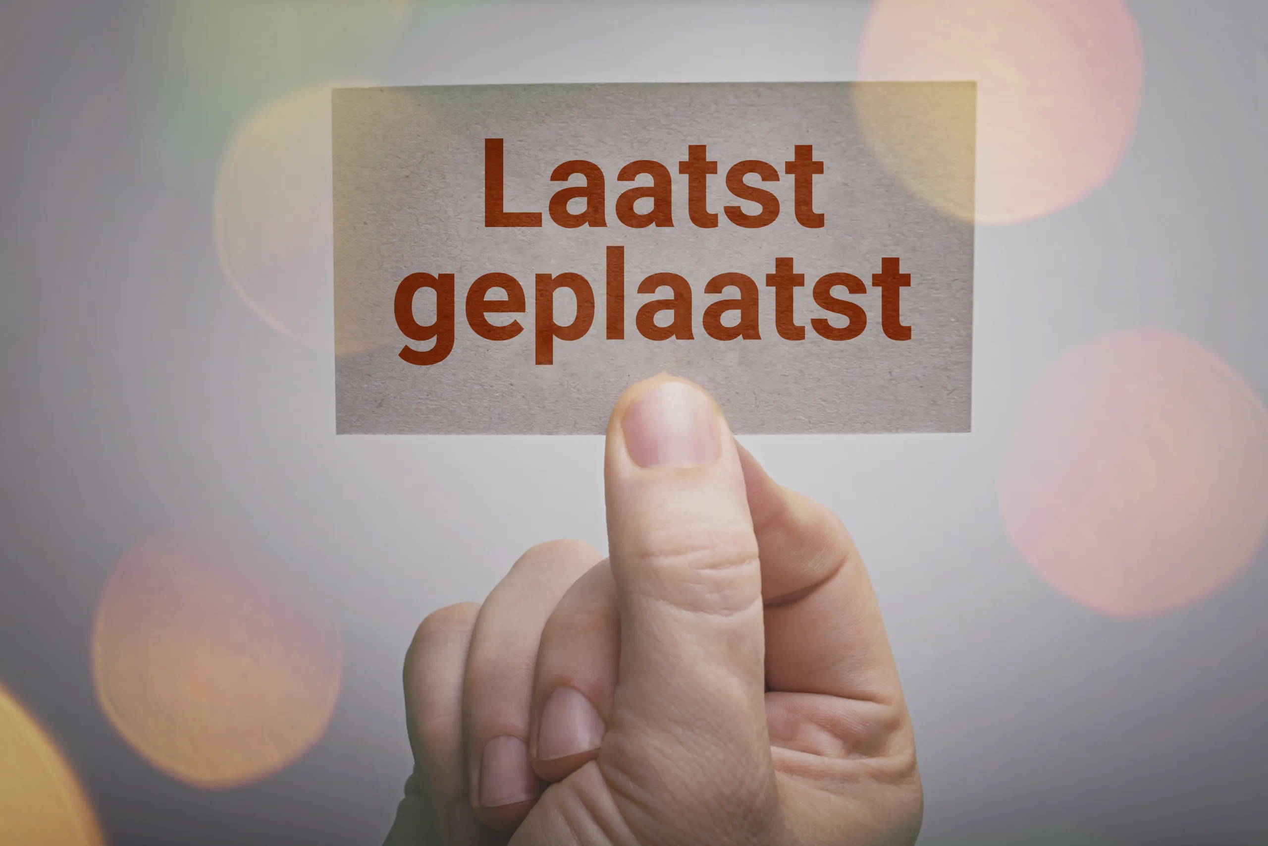 De laatste toevoeging op deze website altijd vooraan