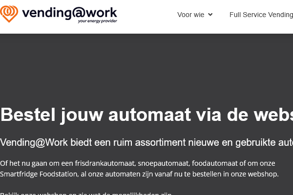 Volledig assortiment in nieuwe en gebruikte automaten