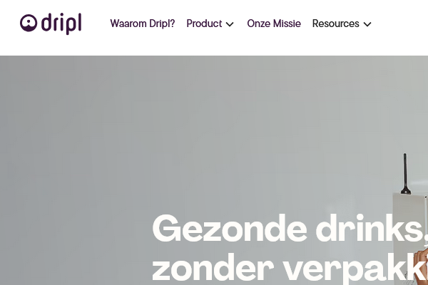 Duurzaam en gezond drinken zonder verpakking