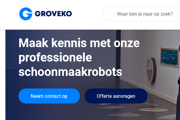 Professionele schoonmaakrobot met accessoires