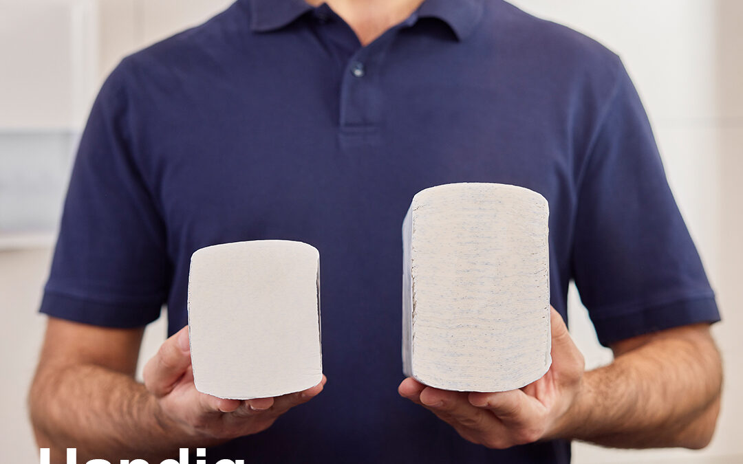 Handdoeken met 50% minder volume en dezelfde kwaliteit