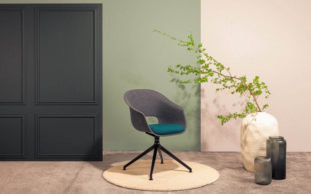 Non-pet viltschaal stoel lost microplasticprobleem op