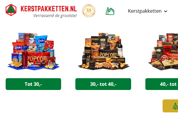 Online kerstpakketten bestellen
