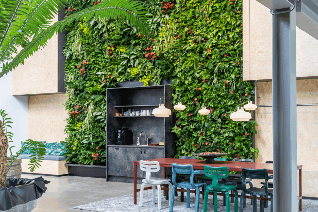 Plantenwanden op kantoor