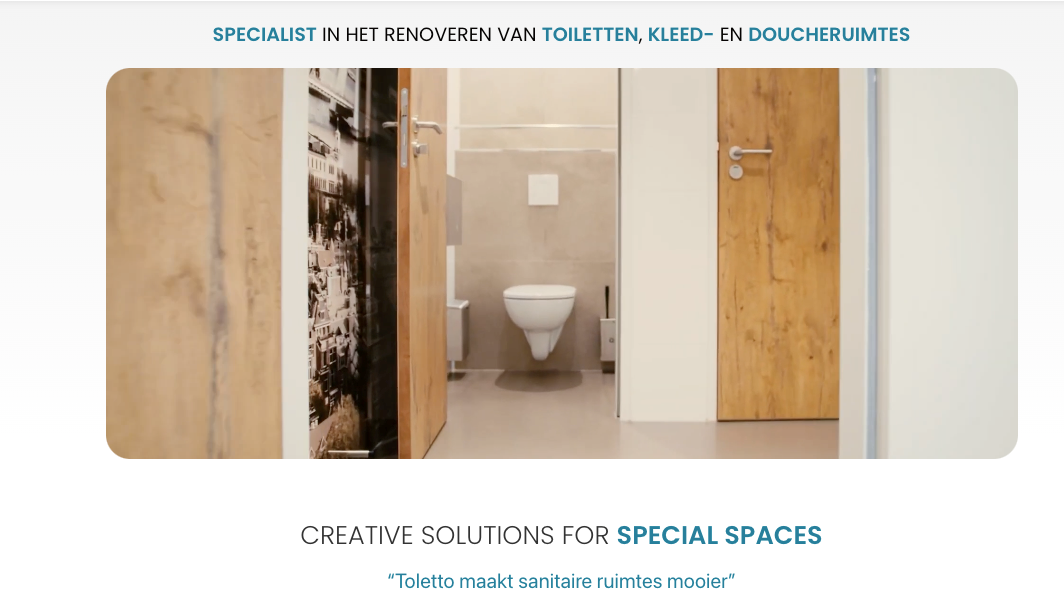 Ontzorgde renovatie van sanitaire ruimtes