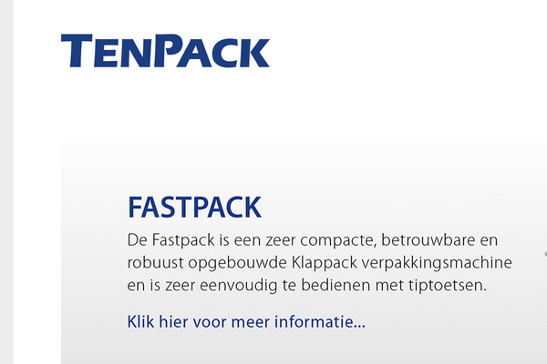 Machines voor het verpakken van versproducten