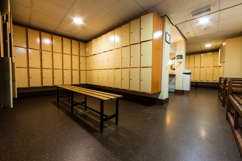 Inrichting van garderobes en kleedkamers