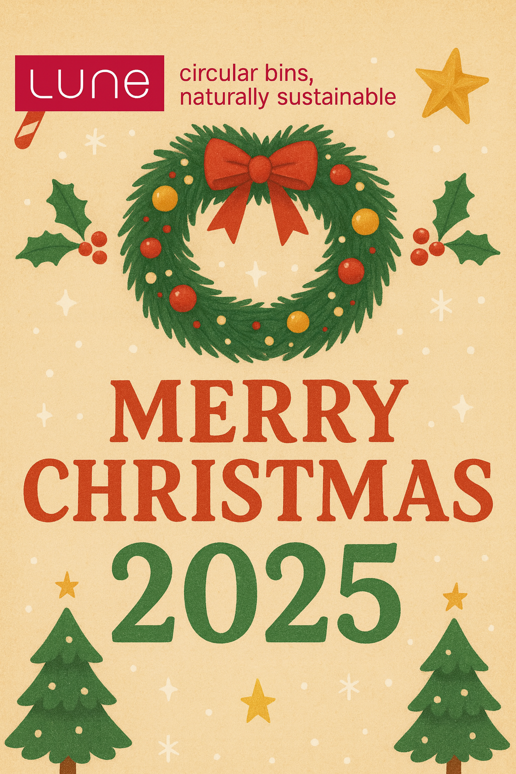 Lune wenst iedereen een fijne kerst toe!