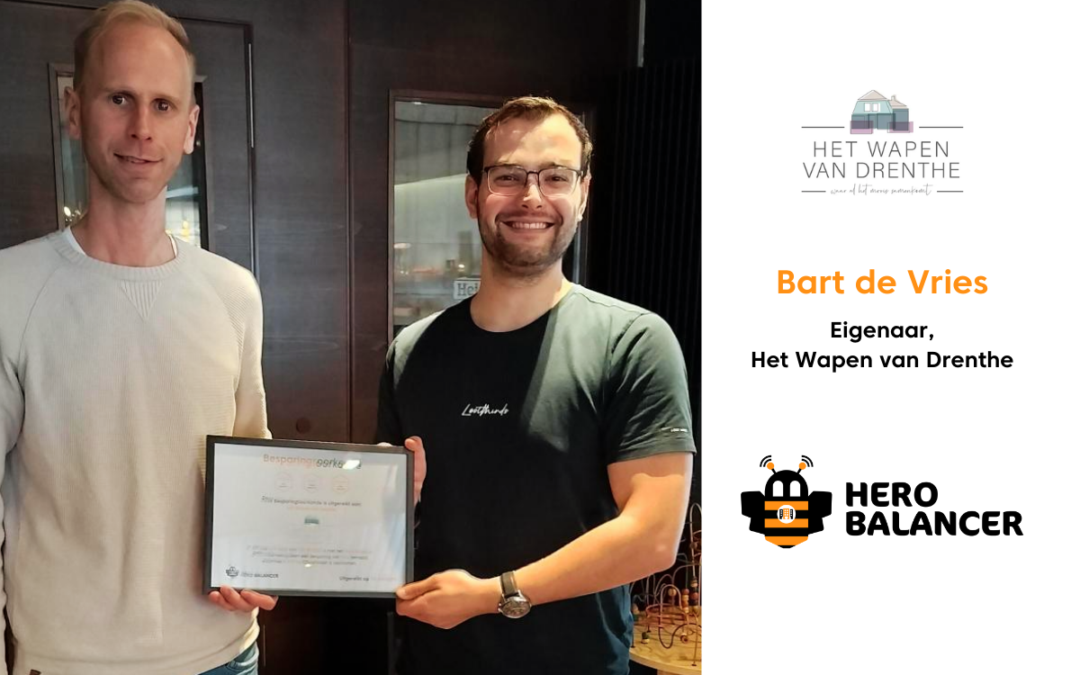 Wapen van Drenthe verlaagt energieverbruik met Hero Balancer