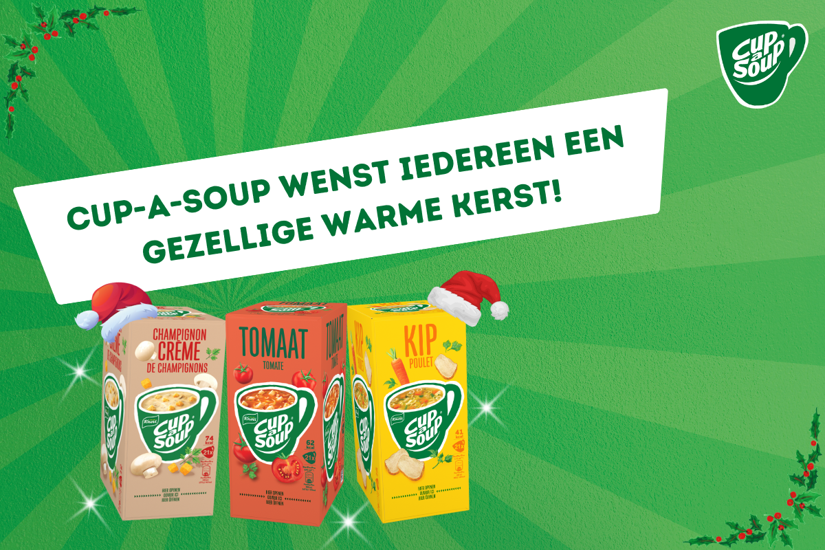 Boost jouw kerst met Cup-a-Soup!