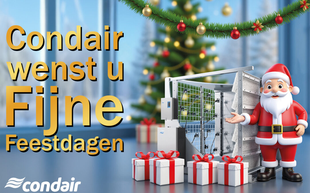 Fijne feestdagen en een gezond 2026 namens het team van Condair.