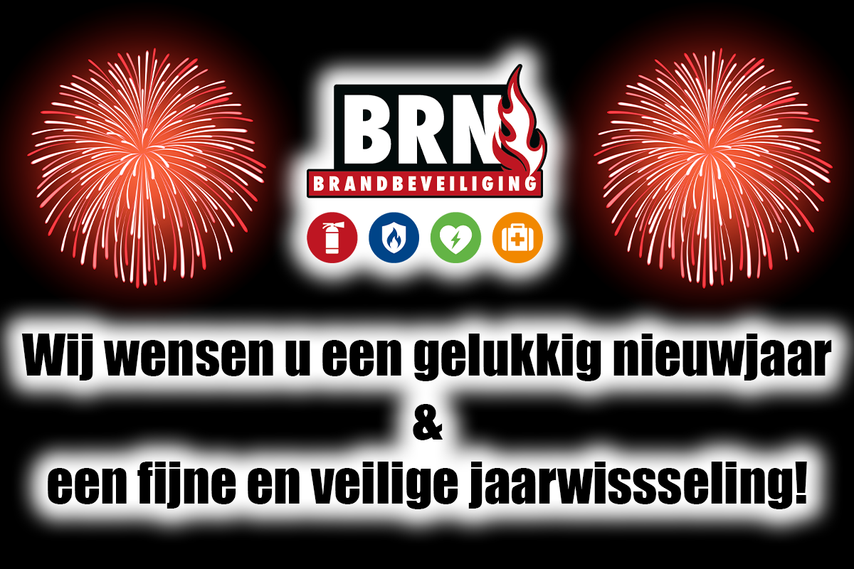 “BRN Brandbeveiliging wenst u een gelukkig nieuwjaar!”