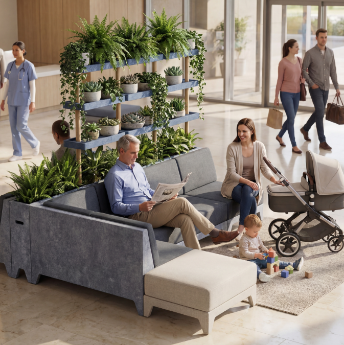 De elementenbank, een circulaire en modulaire zitoplossing